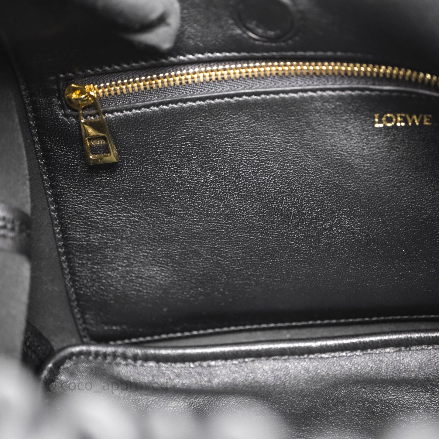 Loewe Small Squeeze Bag in Mellow Nappa Lambskin Black