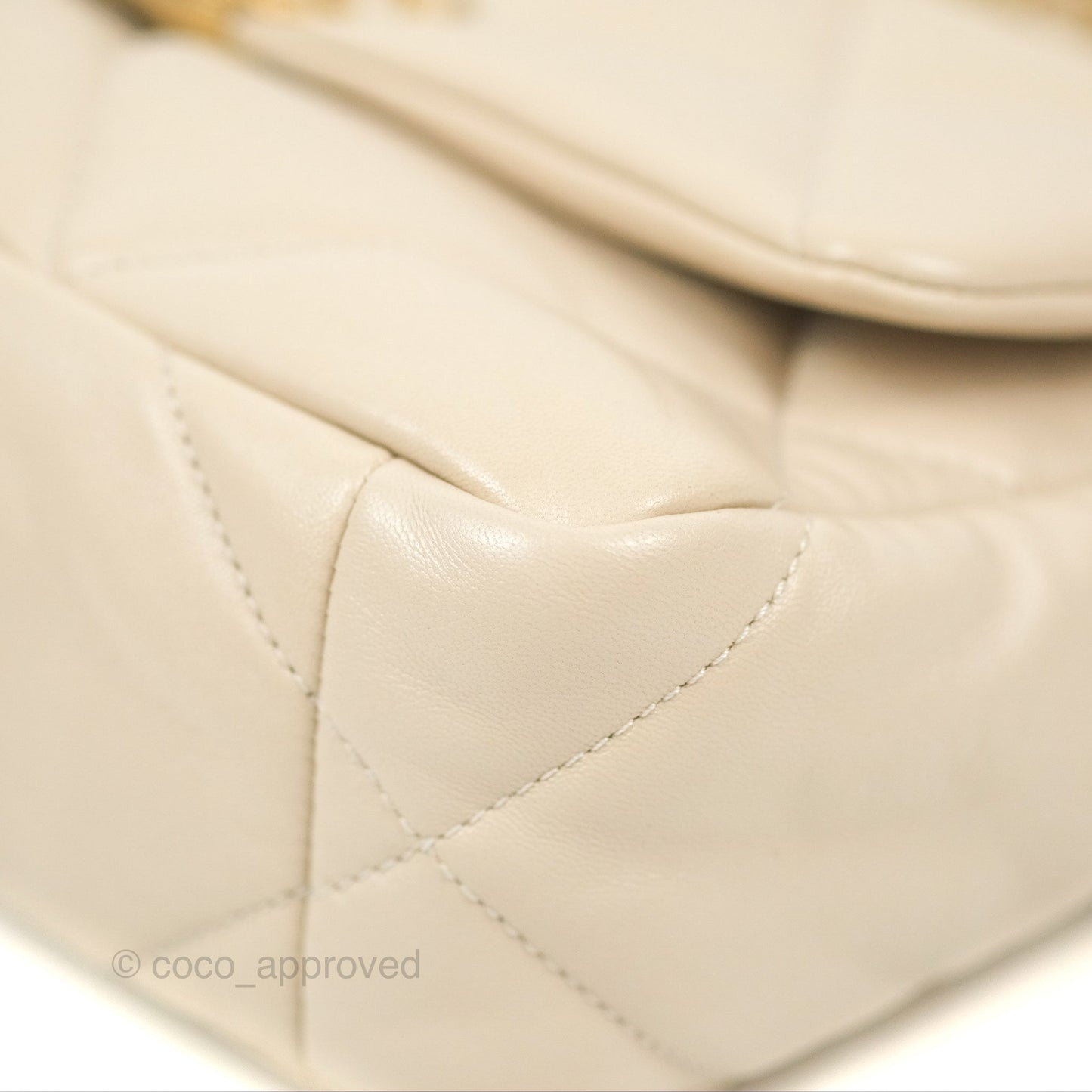 Chanel 19 Small Ivory Beige Mixed Hardware