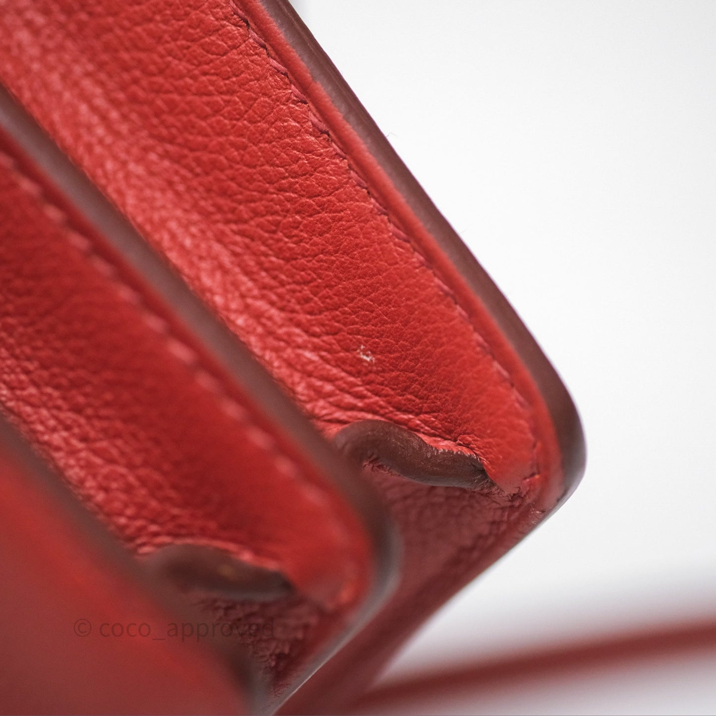 Hermès Roulis Mini Brique 36 / Caramel 28 Evercolor Palladium Hardware