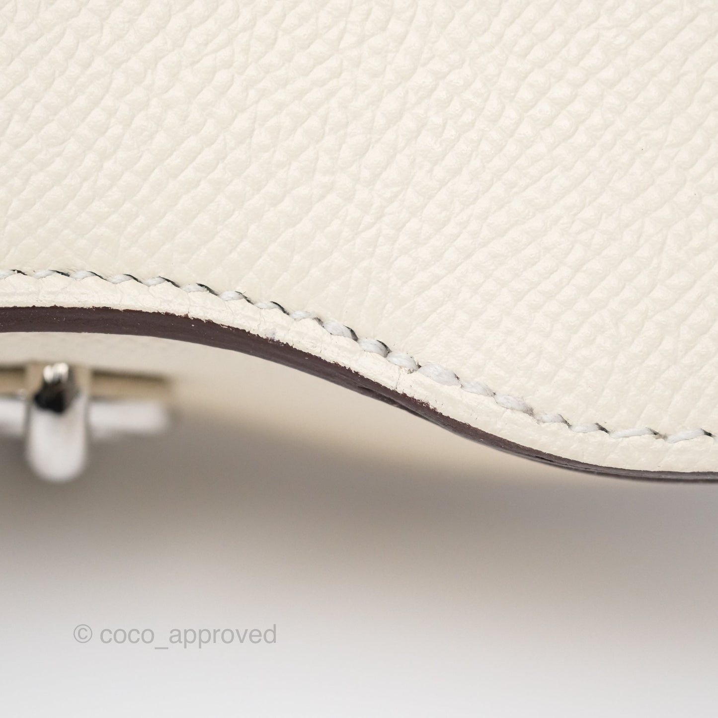 Hermès Della Cavalleria Mini Bag Nata I2 Epsom Palladium Hardware