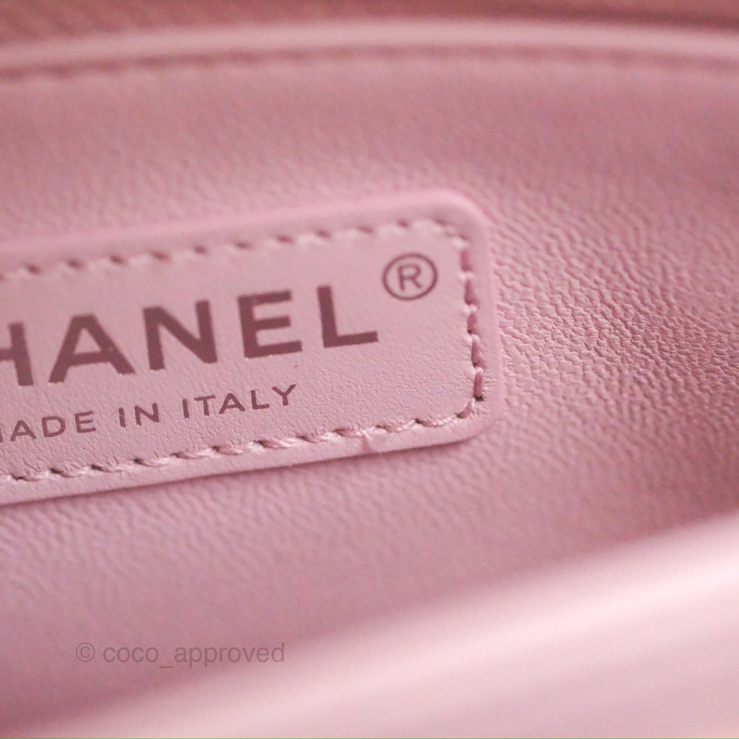 Chanel Small Quilted Coco Handle Iridescent Pink Caviar Rainbow Hardware