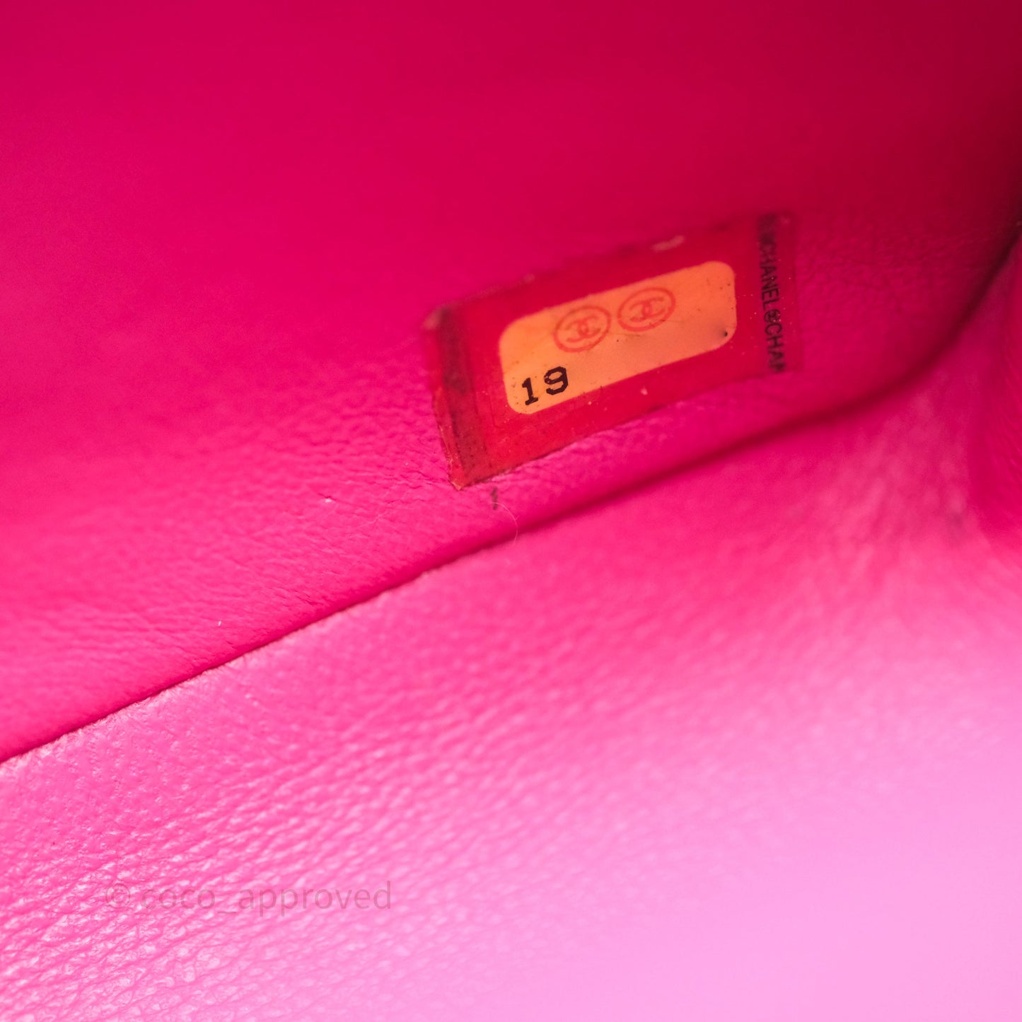 Chanel Mini Rectangular Quilted Dark Pink Lambskin Silver Hardware