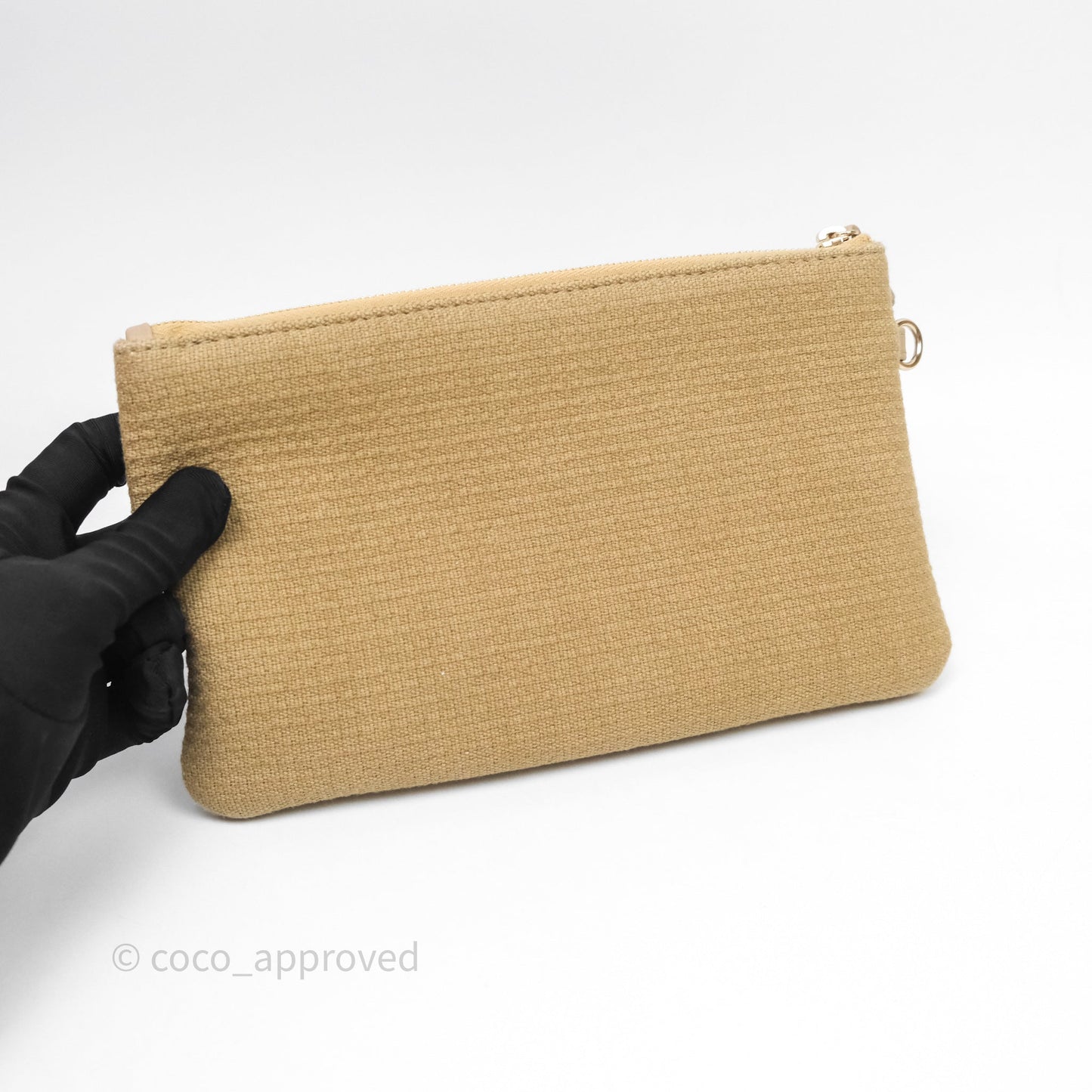 Chanel New Small Canvas Deauville Tote Beige Silver Hardware