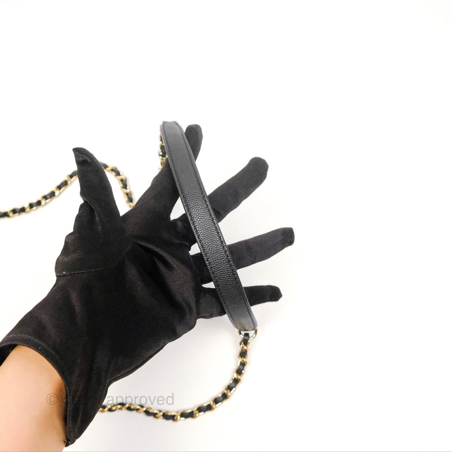 Chanel Small Coco Handle Black Caviar Gold Hardware