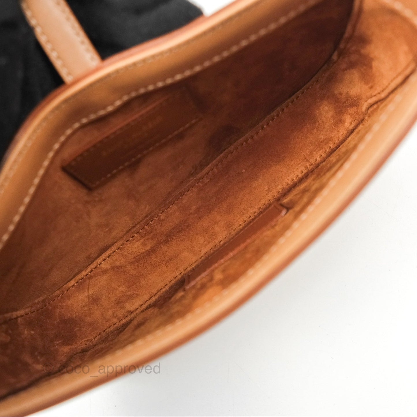 Saint Laurent Mini Le 5 À 7 Tan Calfskin Bronze Brass Hardware