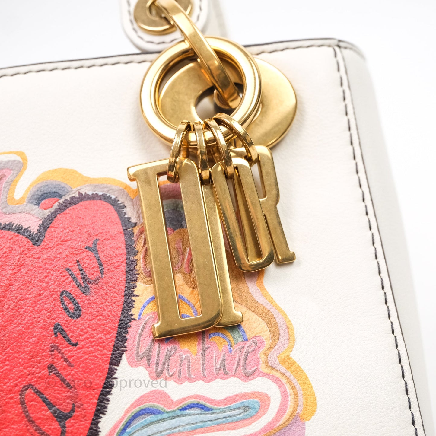 Christian Dior Mini Lady Dior Niki De Saint Phalle Calfskin White