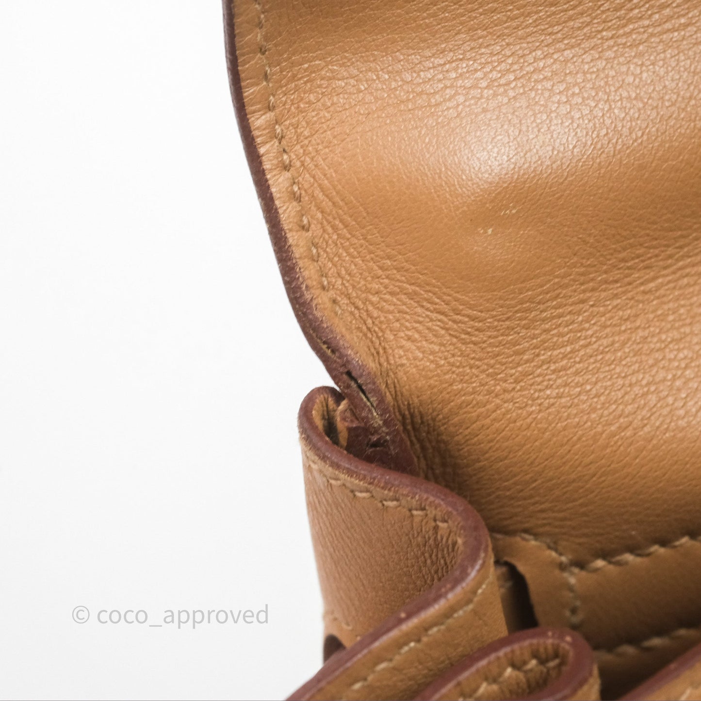 Hermès Kelly 35 Retourne Chai 0M Evercolor Palladium Hardware
