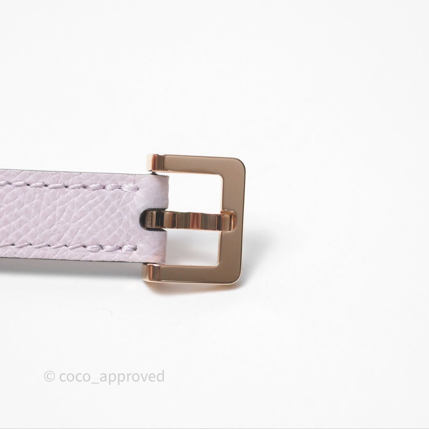 Hermès Pop H 15 Belt Epsom Mauve Pale Rose Gold Hardware