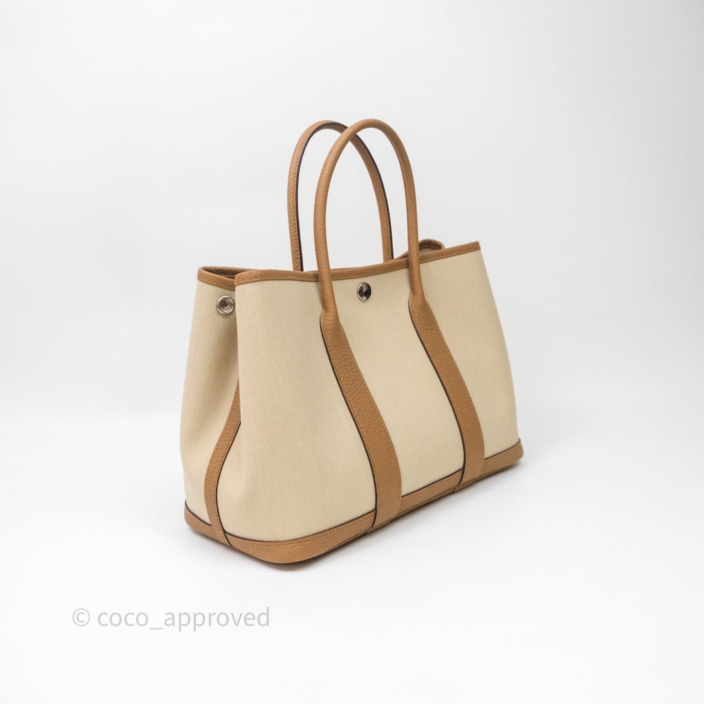 Hermès Garden Party 30 Beton 8L/Biscuit 48 Canvas