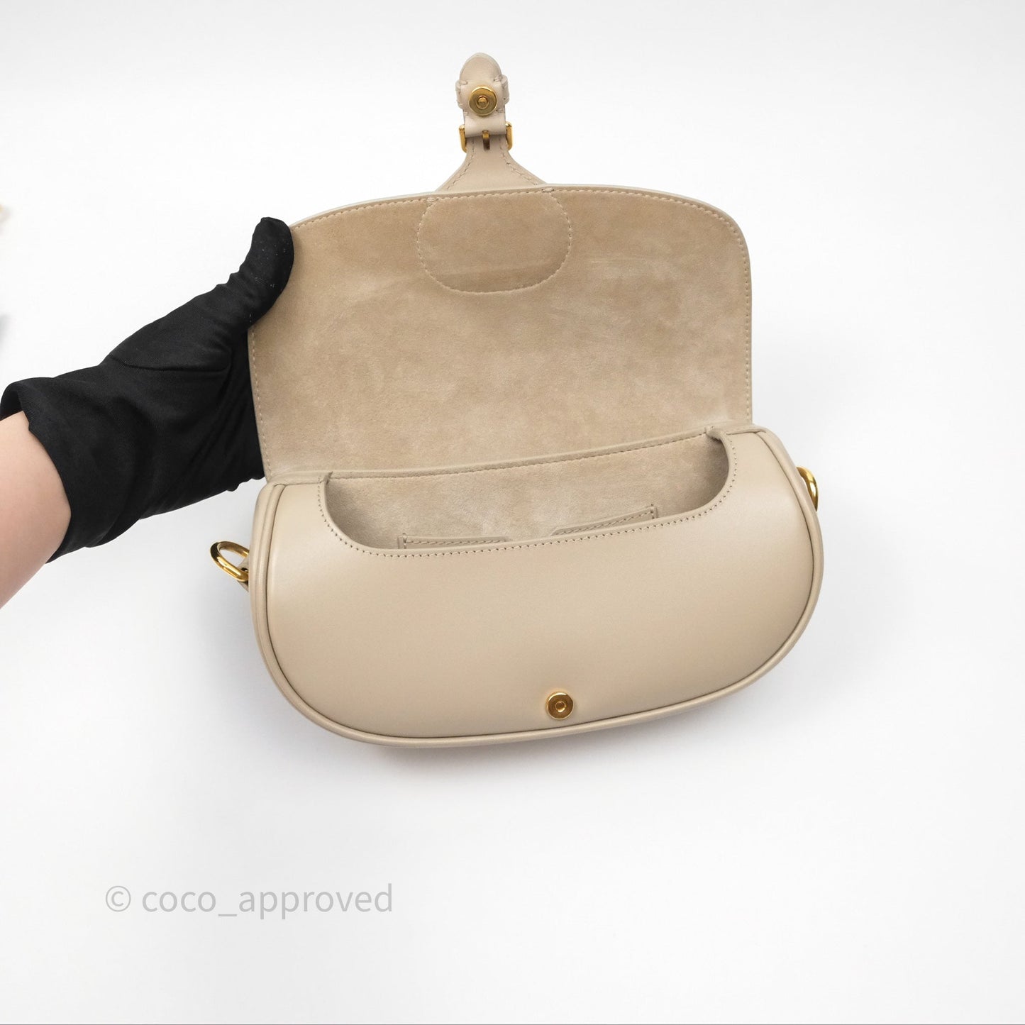 Christian Dior Bobby East-West Bag Calfskin Sand-Colored