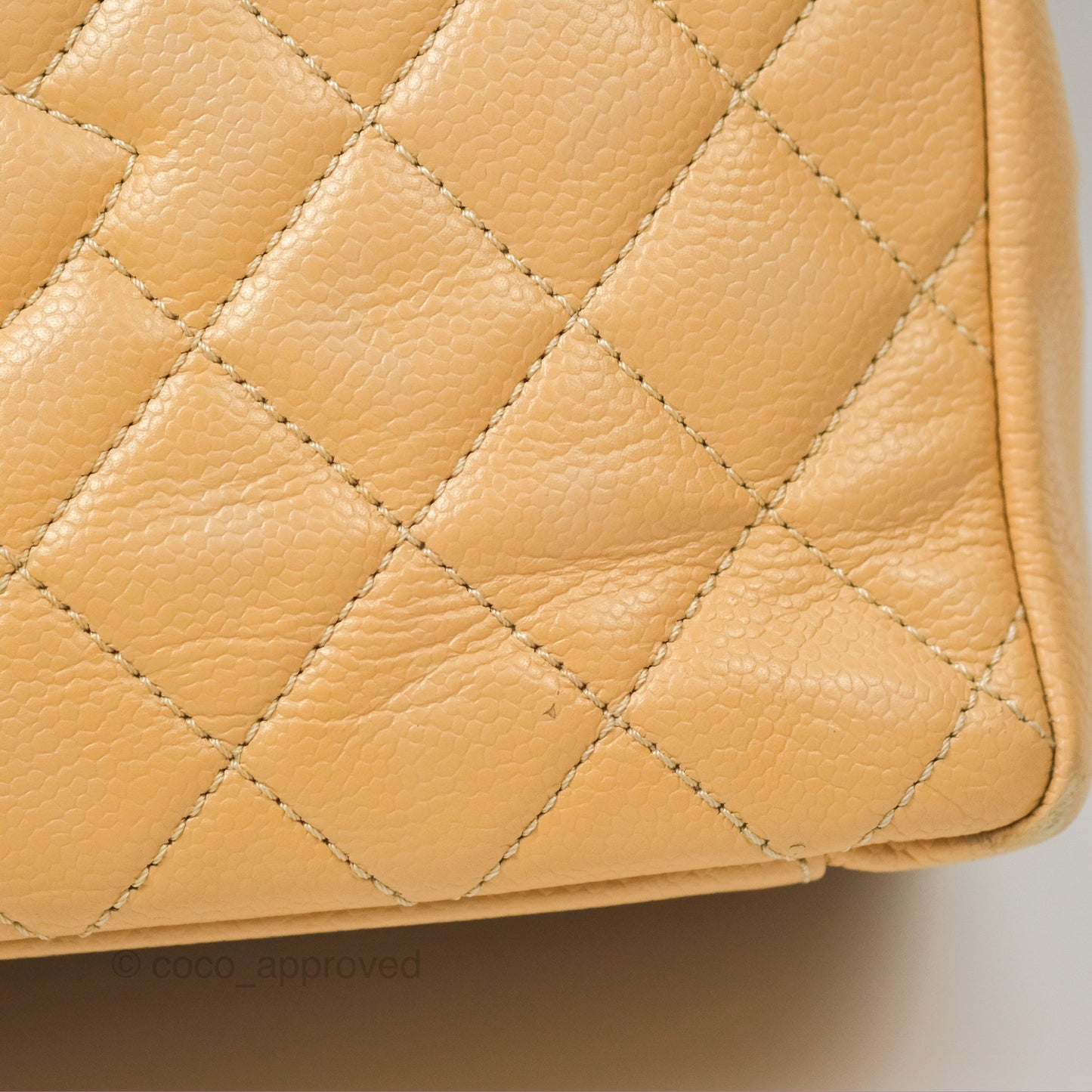 Chanel GST Beige Caviar Gold Hardware