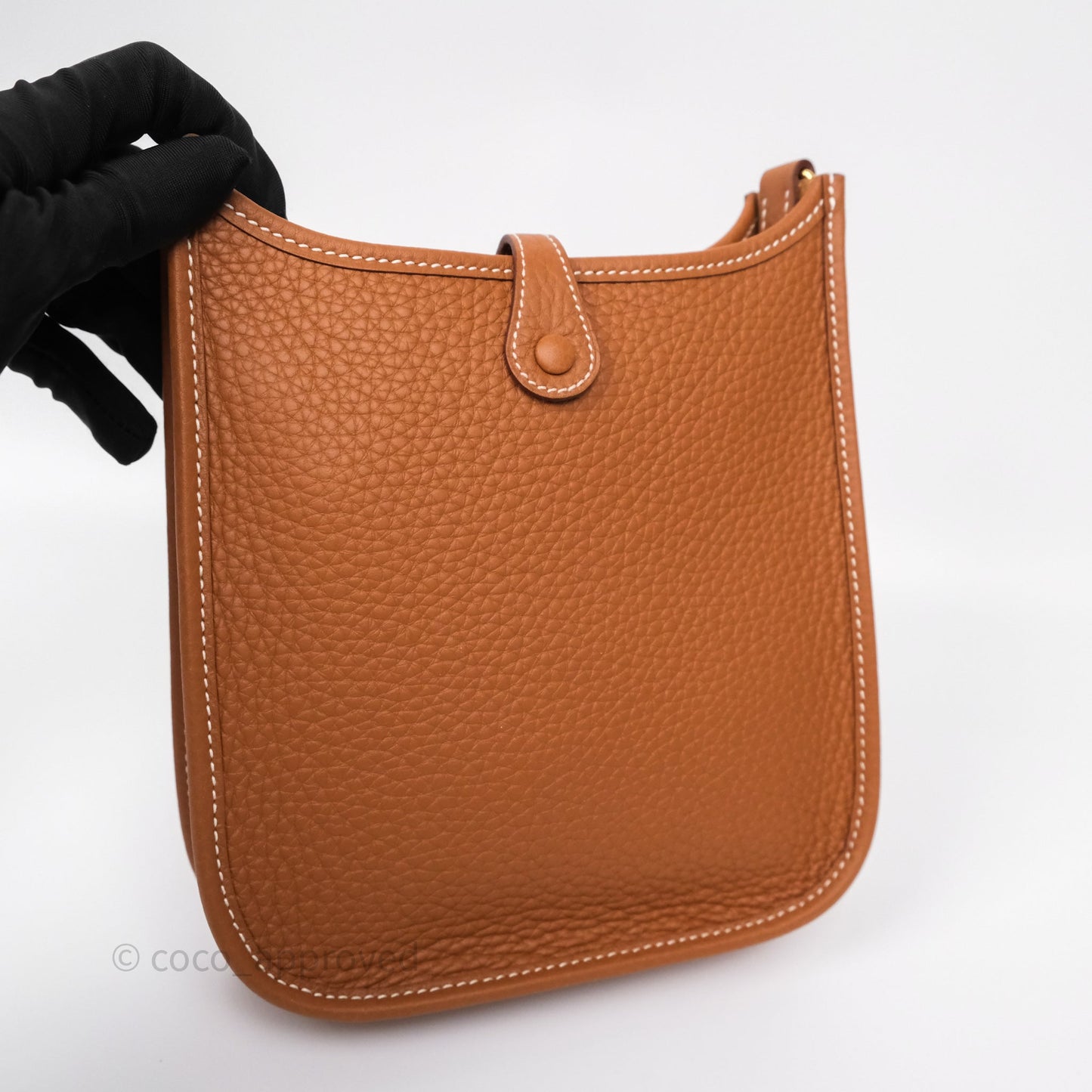 Hermès Mini Evelyne 16 Amazone Gold 37 Clemence Gold Hardware