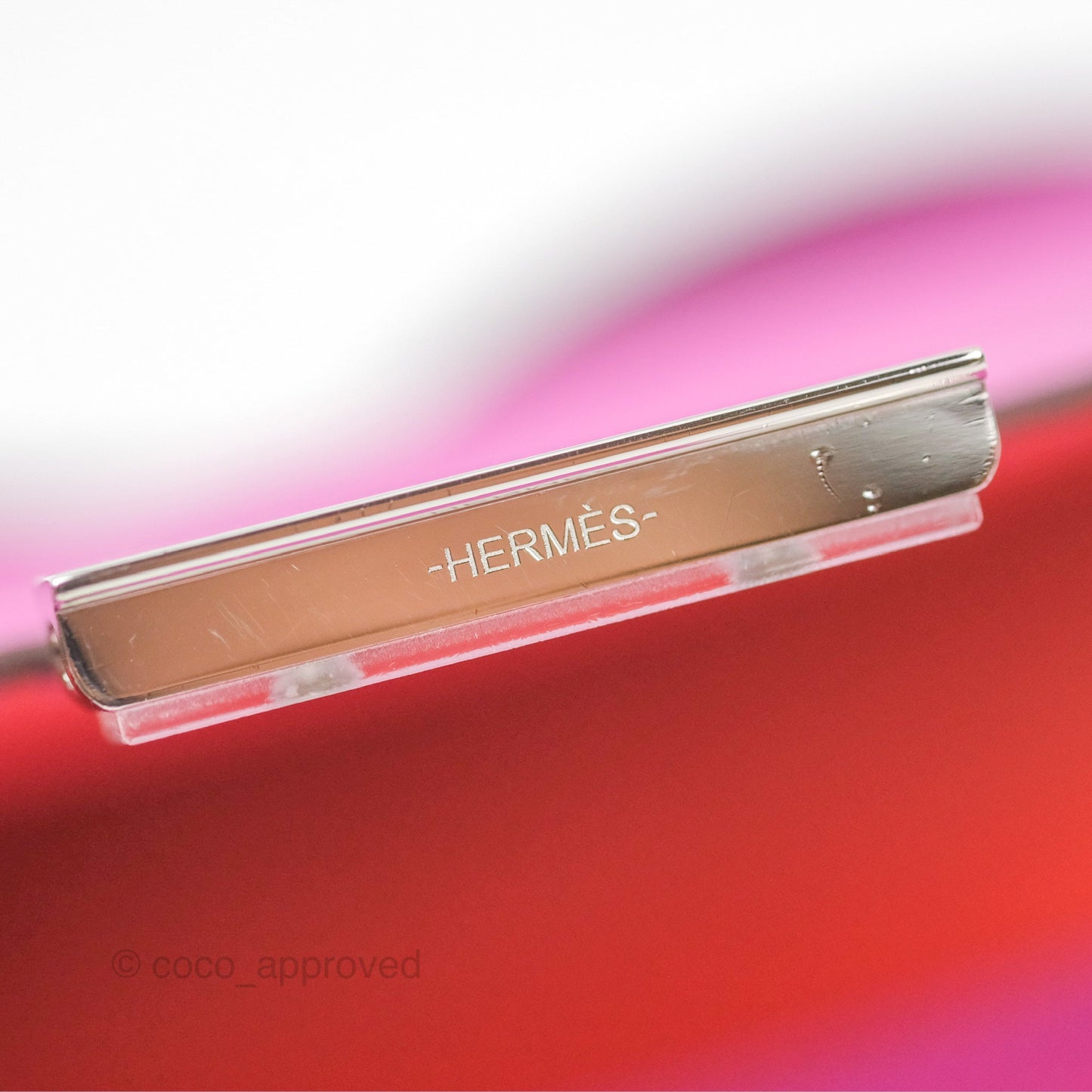 Hermès Constance Mini 18 Swift Magnolia/Orange Palladium Hardware