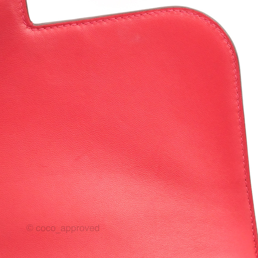 Hermès Constance 24 Rouge Casaque Epsom Gold Hardware