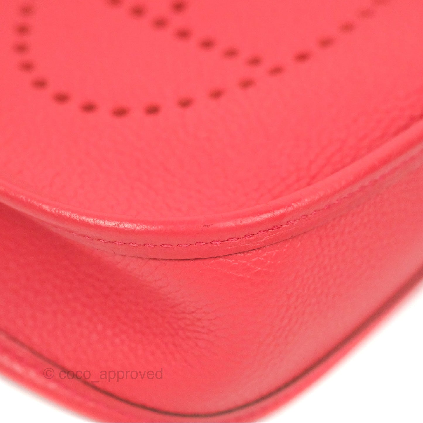 Hermès Mini Evelyne 16 Bougainvillier/ Rouge Pivoine TM Palladium Hardware