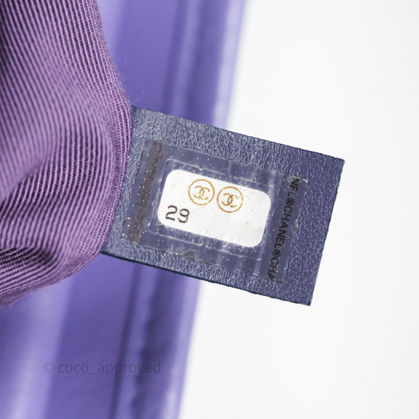 Chanel Quilted Medium Gabrielle Purple Aged Calfskin