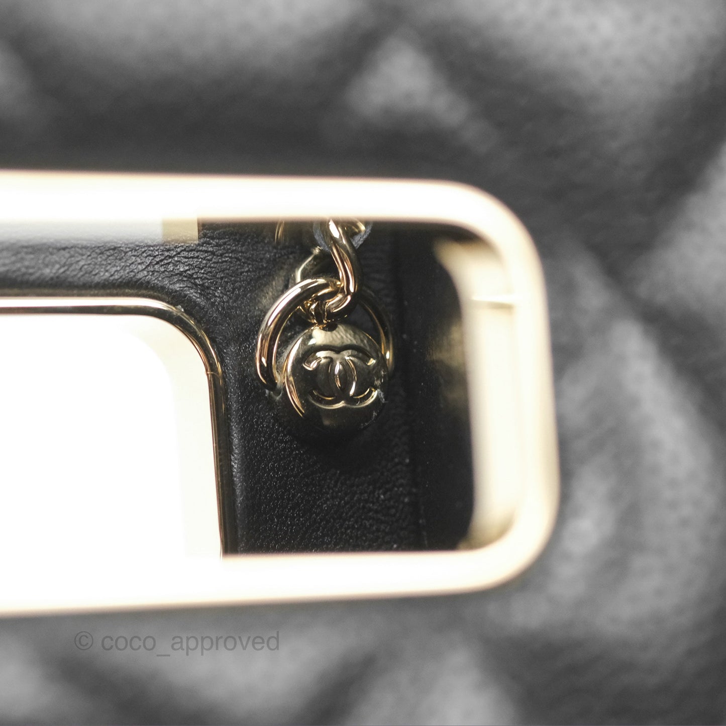 Chanel Evening Bag Caviar Black Gold Hardware 22S