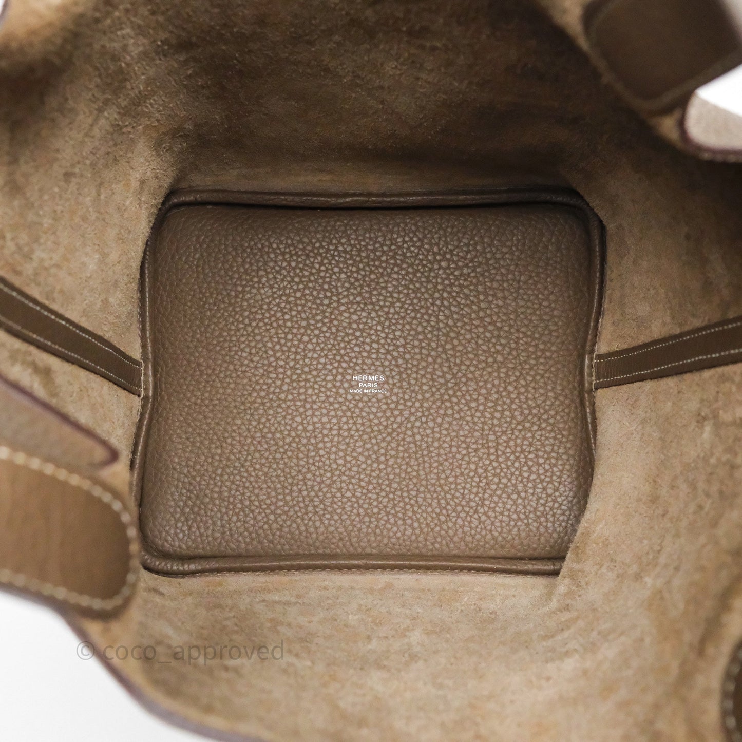 Hermès Picotin 22 Etoupe Clemence Palladium Hardware