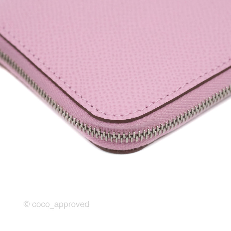 Hermès Silk In Compact Wallet Pink Epsom