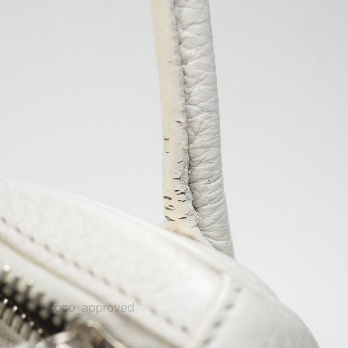 Hermès Lindy 30 White Clemence Palladium Hardware