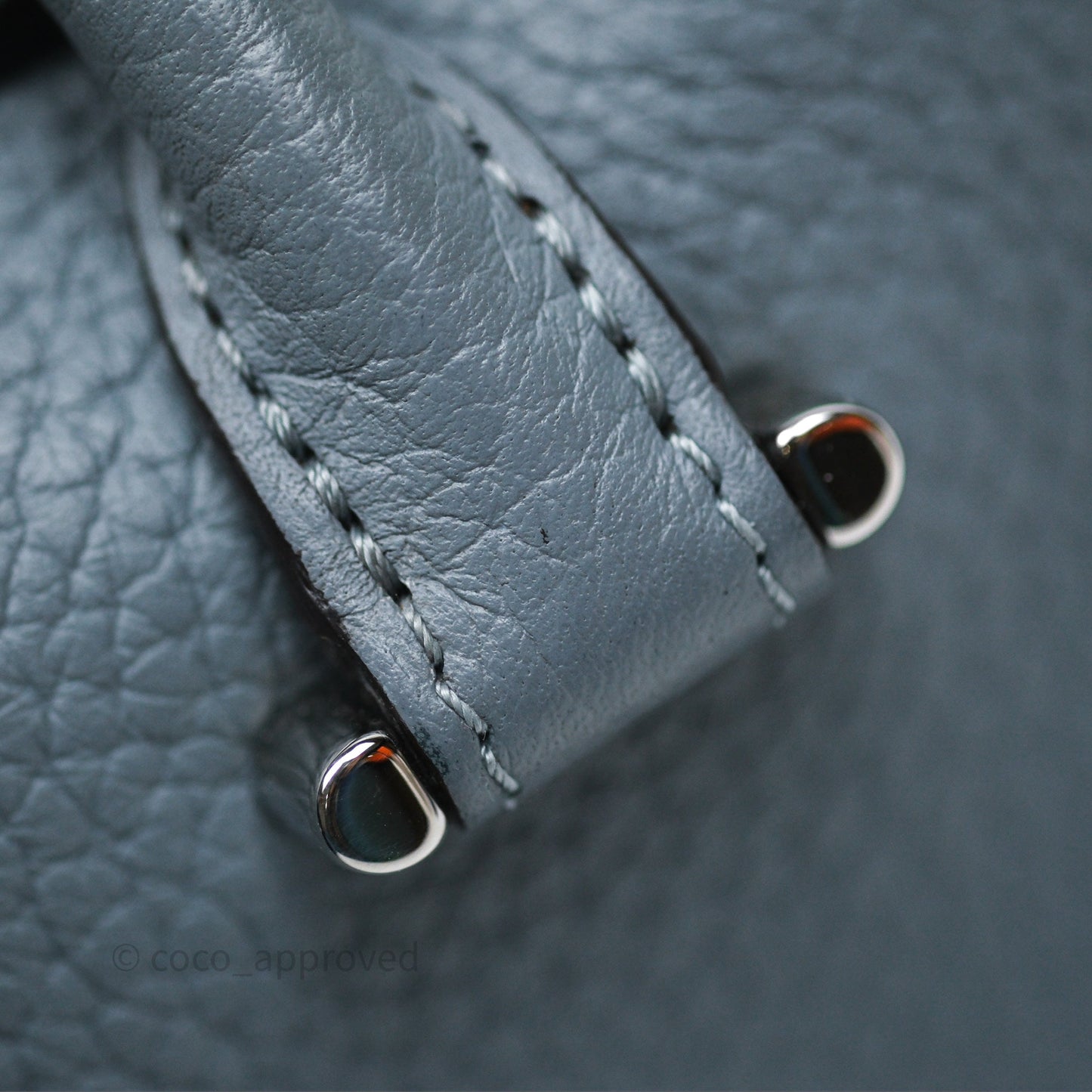 Delvaux Cool Box Nano Taurillon Soft Grained Calfskin Pacific Palladium Hardware