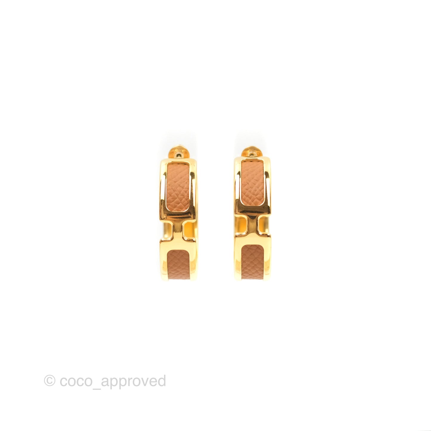 Hermès Olympe Earrings Gold Gold Hardware