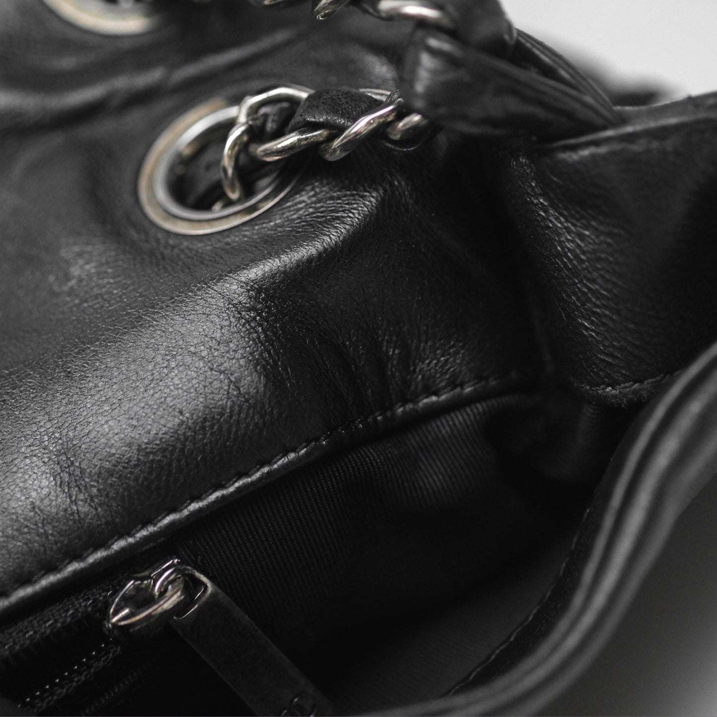 Chanel Embroidered Butterfly Flap Black Lambskin Ruthenium Hardware