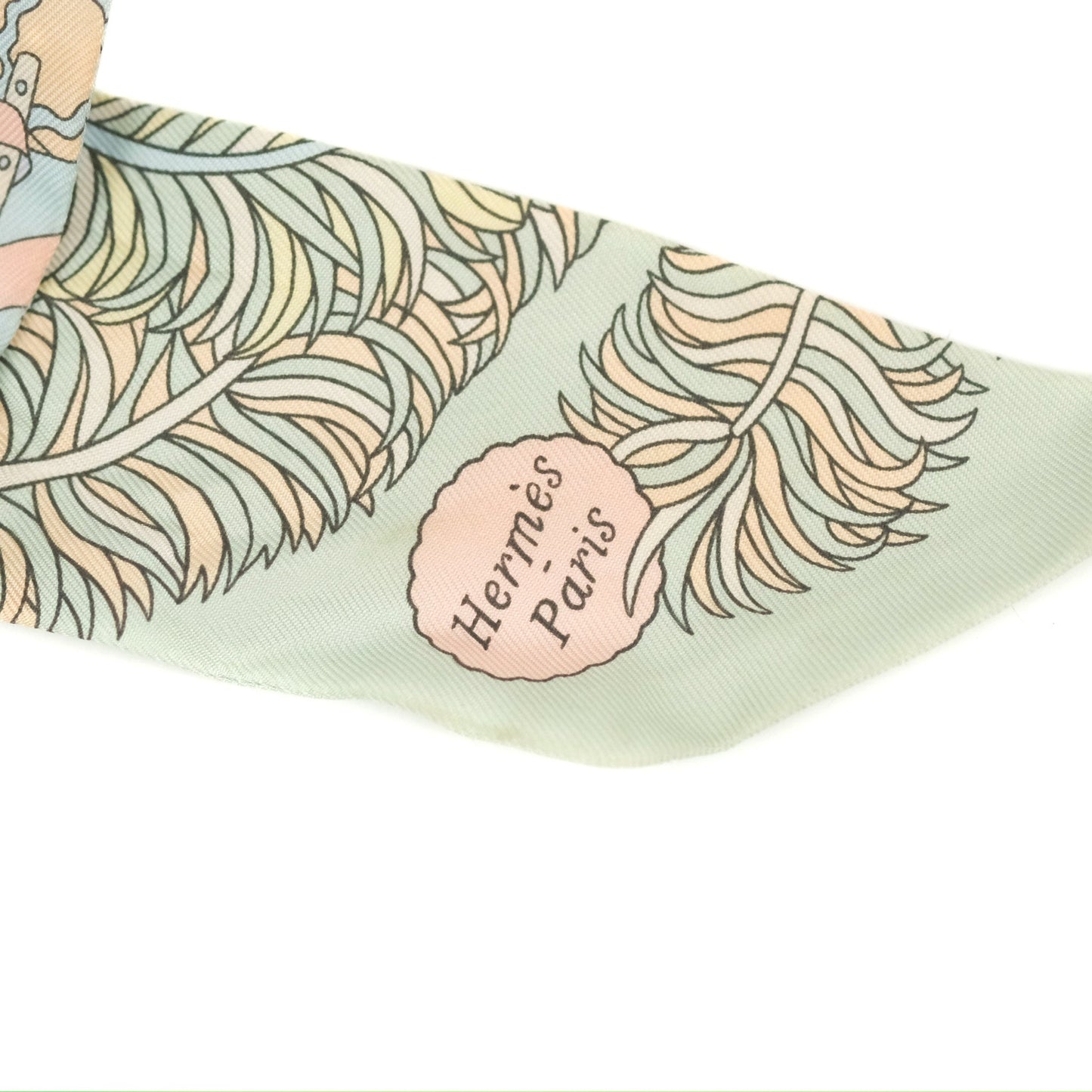 Hermes De l'Ombrelle aux Duels Silk Twilly