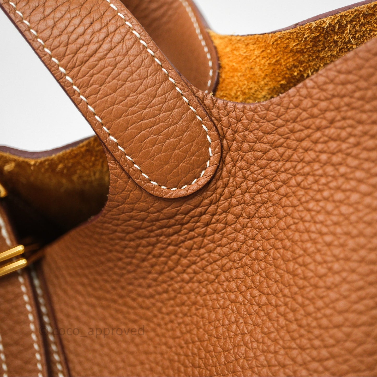 Hermès Picotin 18 Gold Clemence Gold Hardware