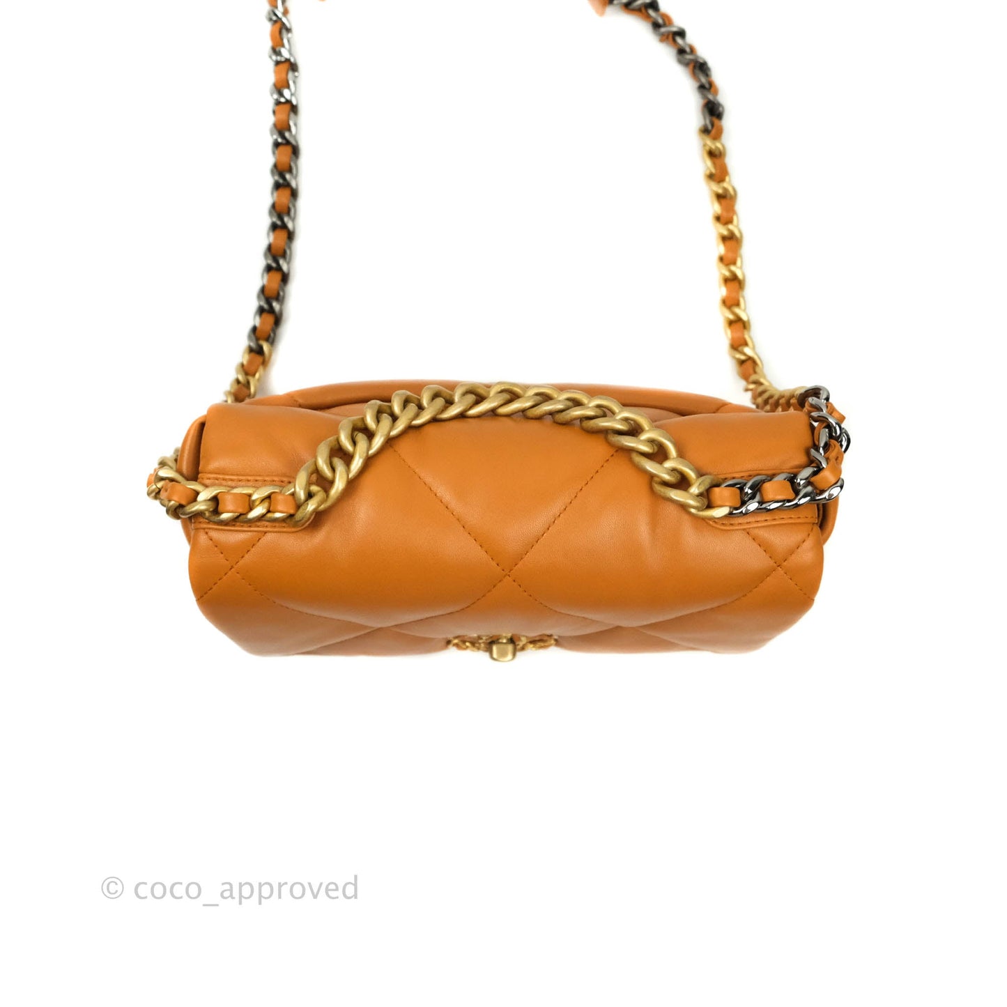 Chanel 19 Small Caramel Brown Mixed Hardware 21A