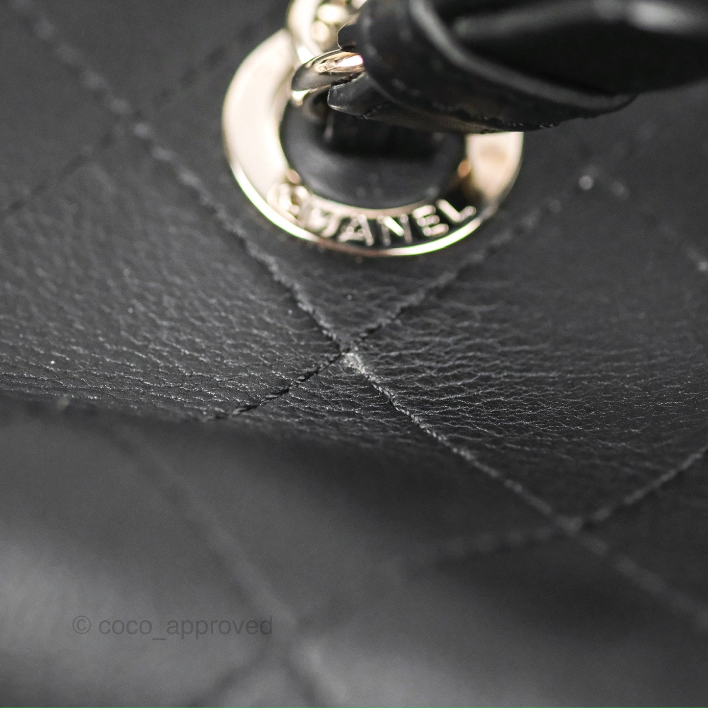 Chanel Flat Quilted Boston Bag Black Calfskin Silver Hardware