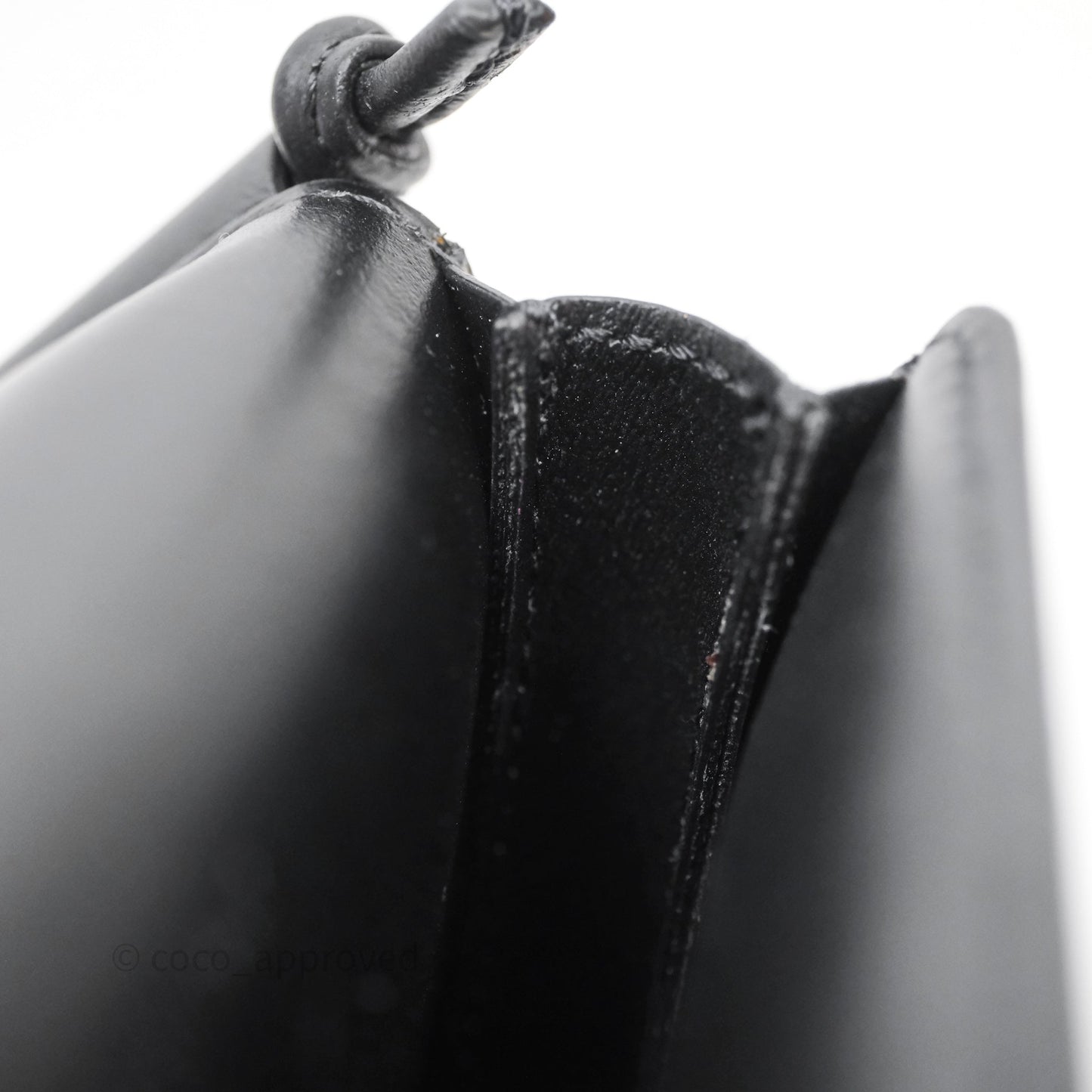 Celine Phone Pouch Black Triomphe Canvas