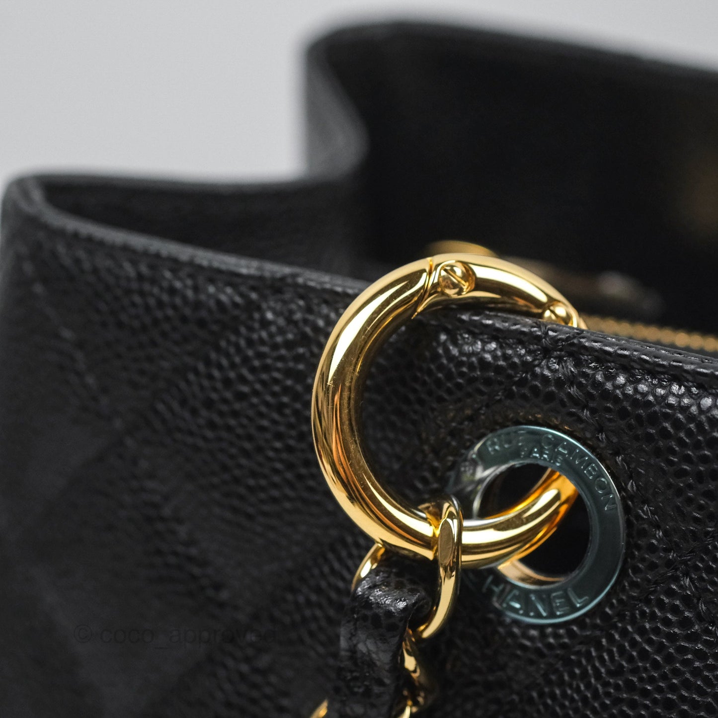 Chanel GST Black Caviar Gold Hardware