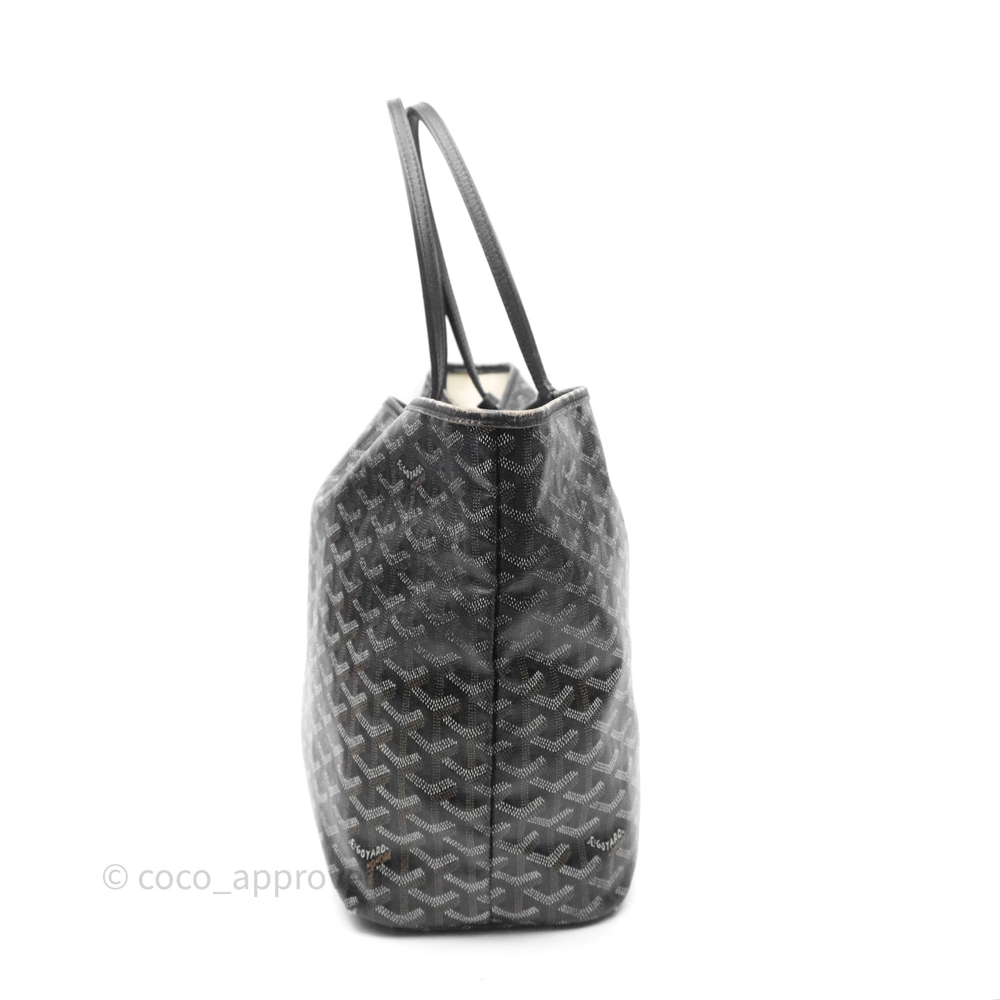 Goyard Saint Louis Black Goyardine Canvas PM⁣⁣⁣⁣⁣⁣⁣⁣⁣⁣⁣⁣⁣⁣⁣⁣
