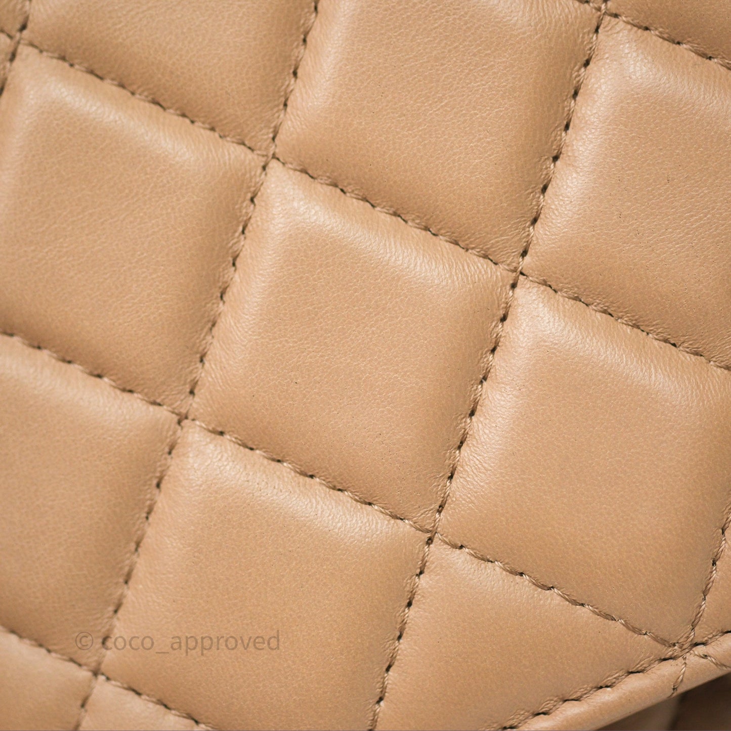 Chanel All Slide Wallet on Chain WOC Adjustable Chain Quilted Beige Lambskin