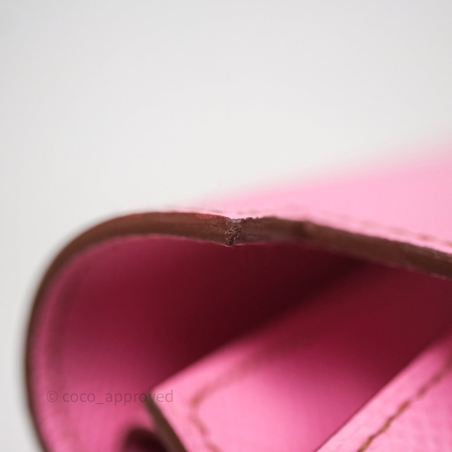 Hermès Kelly Wallet Bubblegum Epsom Palladium Hardware