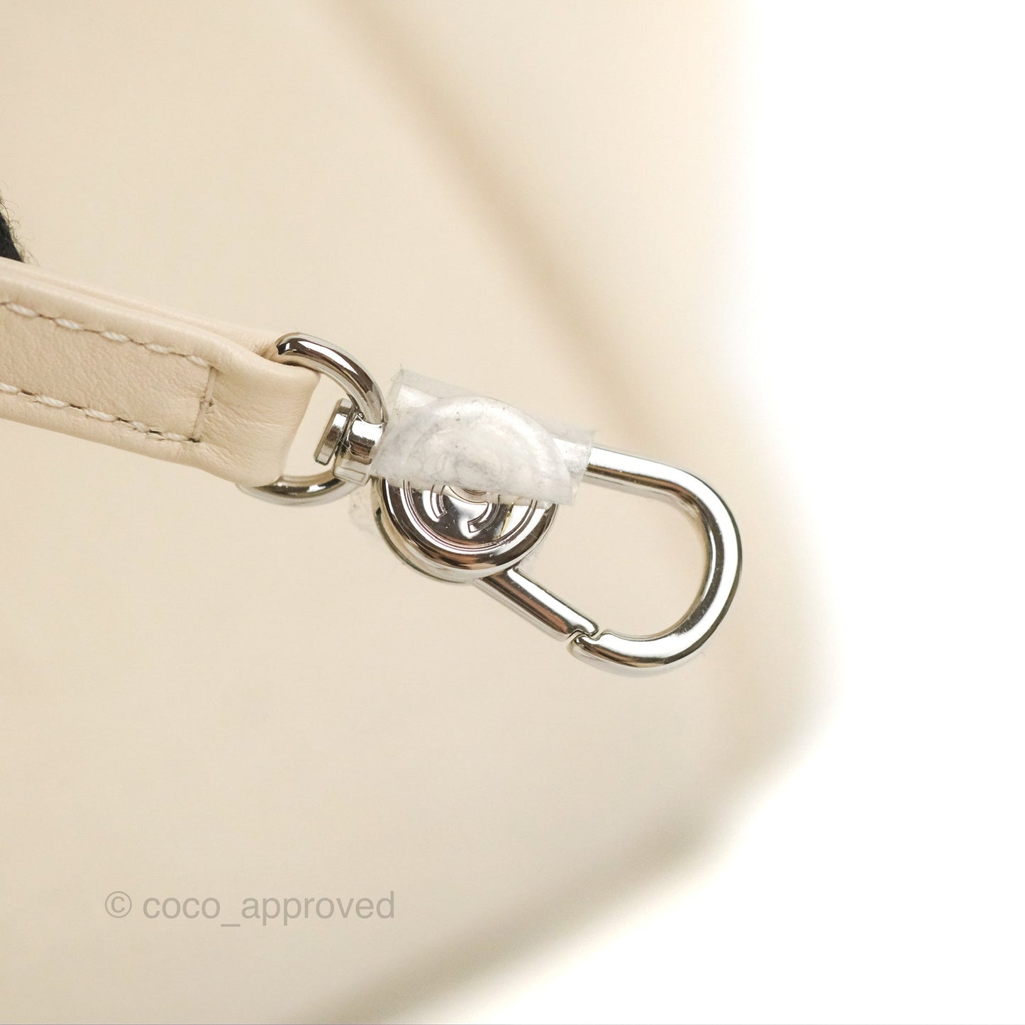 Chanel New Small Deauville Cream Ivory Canvas