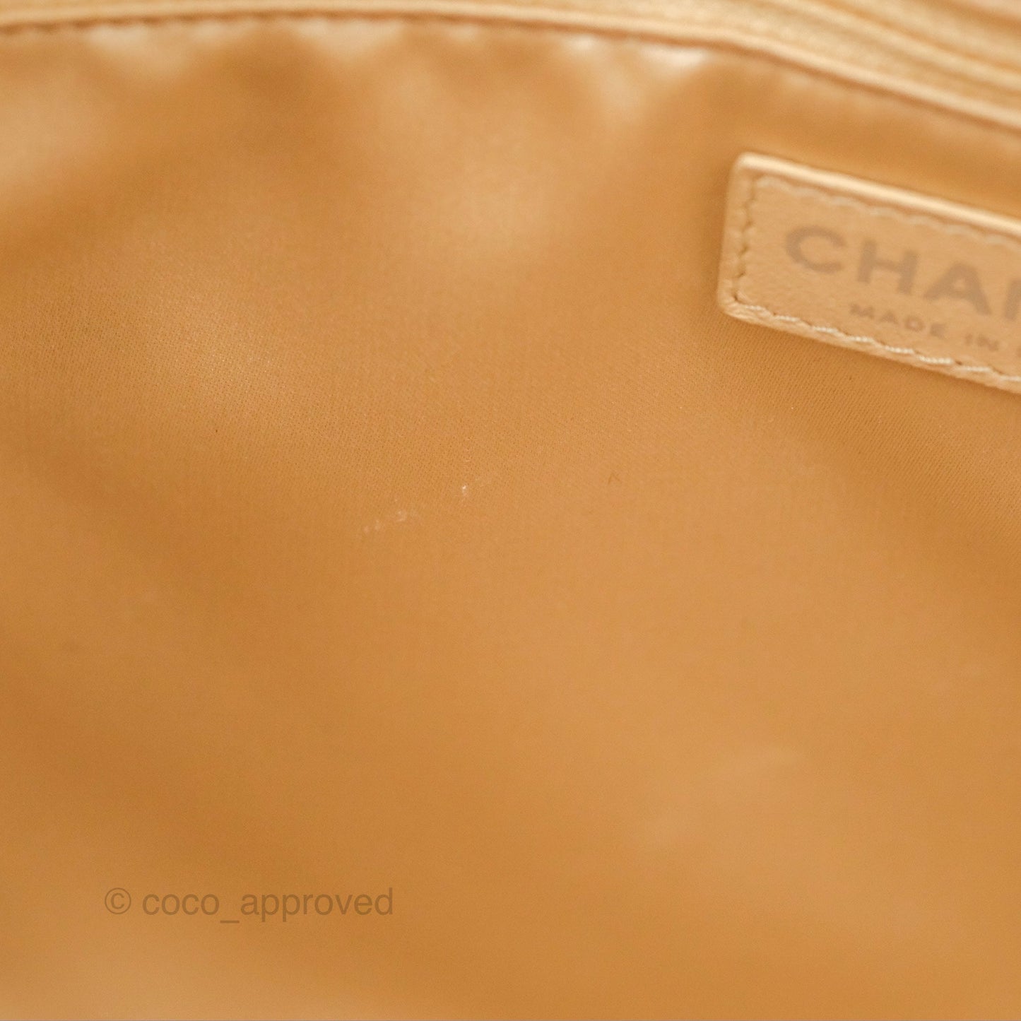 Chanel GST Beige Caviar Silver Hardware
