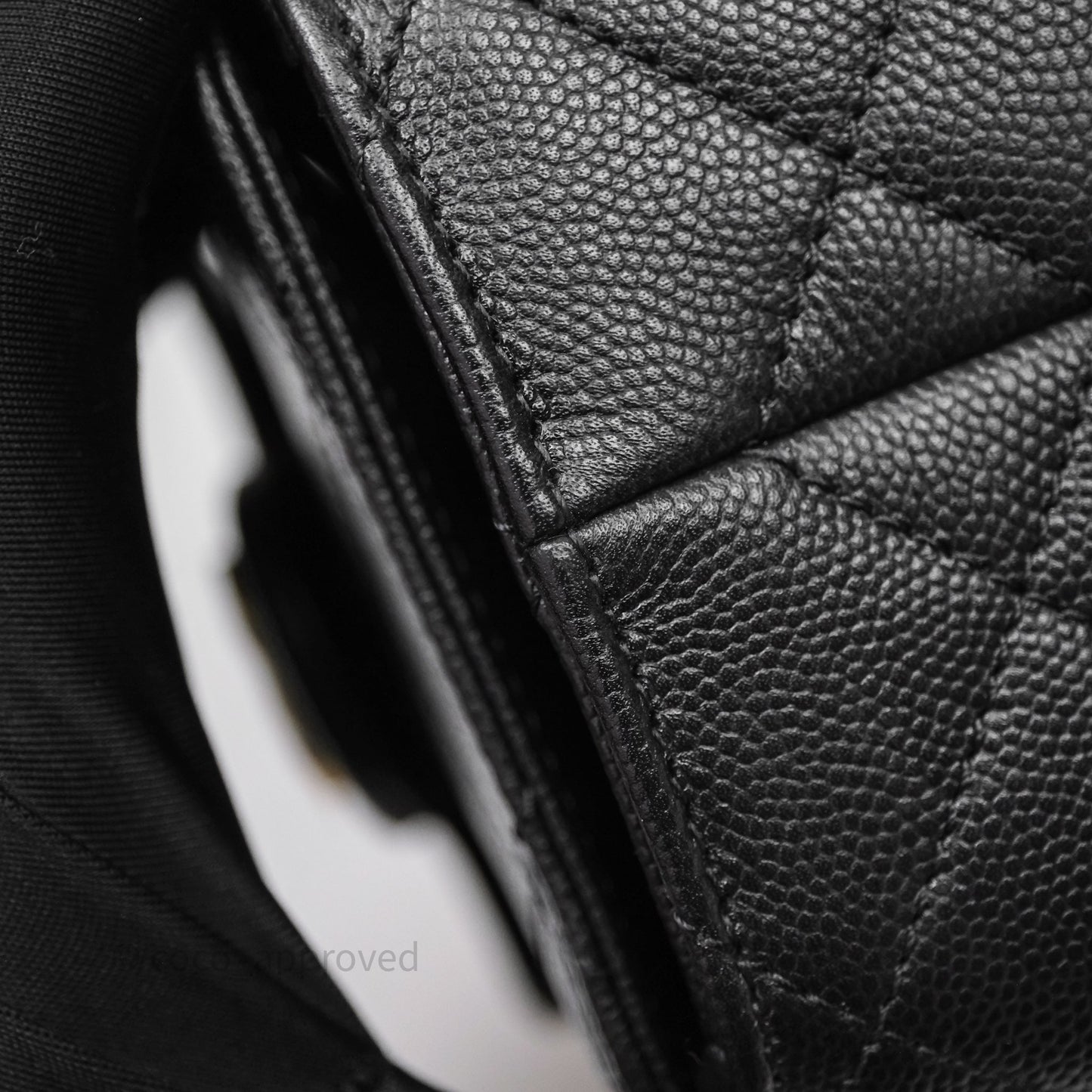 Chanel 25 Mini Black Caviar Aged Gold Hardware