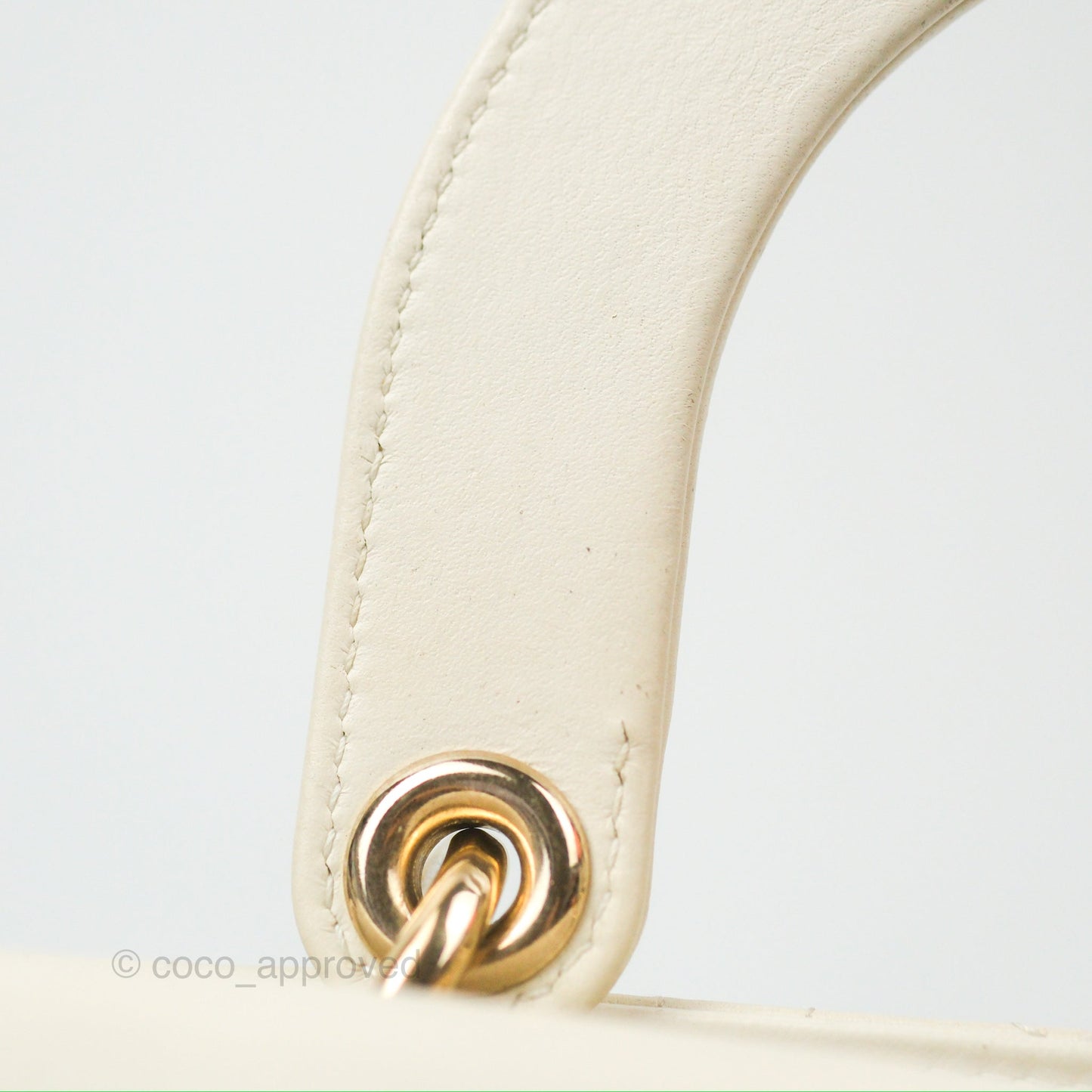 Christian Dior My ABCDior Lady Dior White Cannage Lambskin Gold Hardware