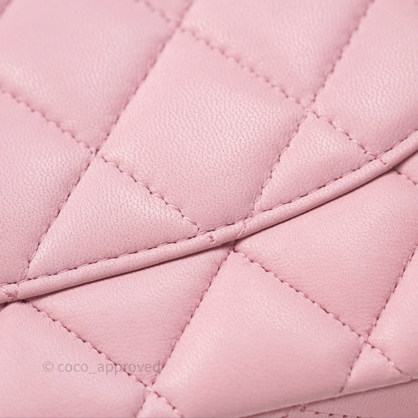 Chanel Classic M/L Medium Flap Quilted Pink Lambskin Gold Hardware