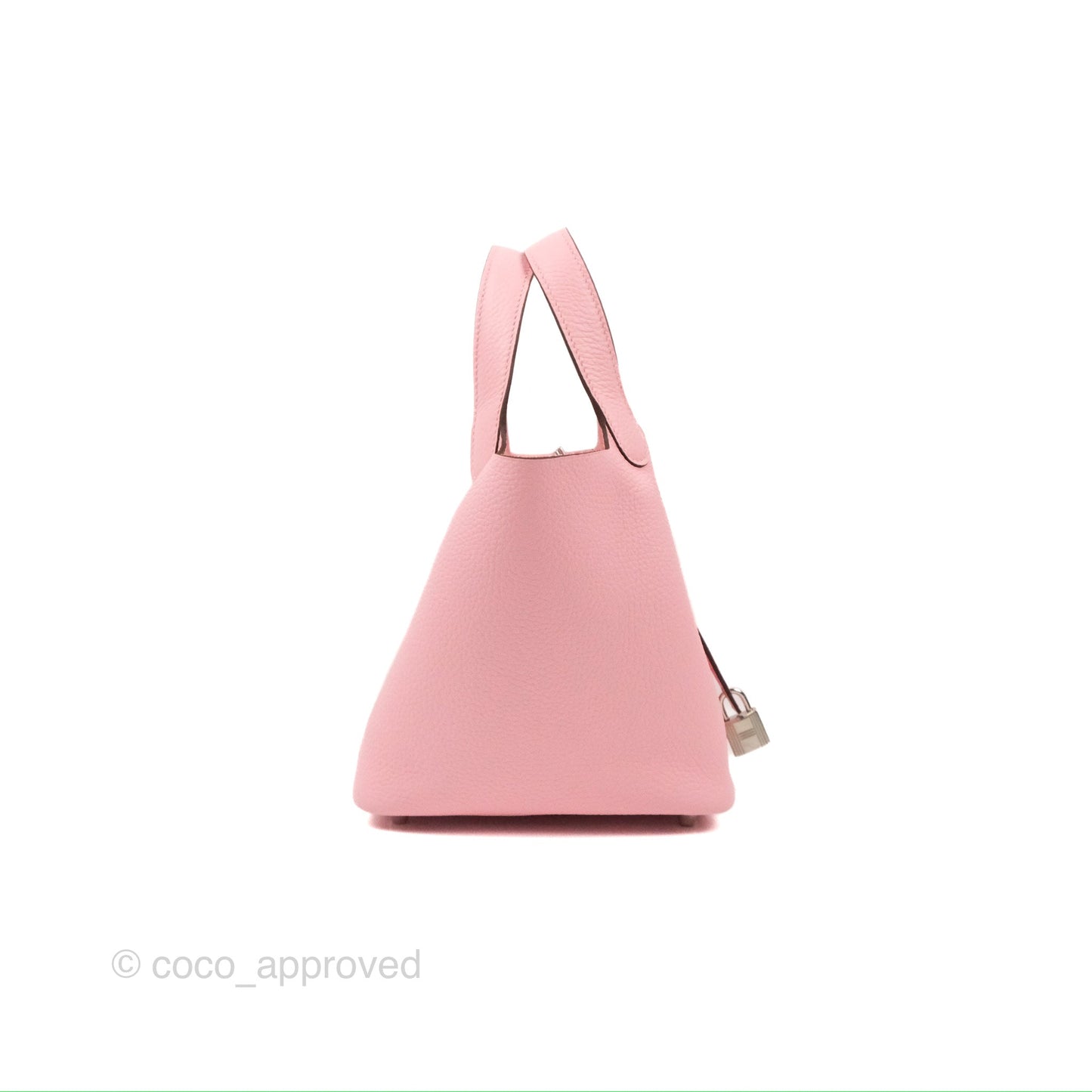 Hermès Picotin 18 Rose Sakura Clemence Palladium Hardware