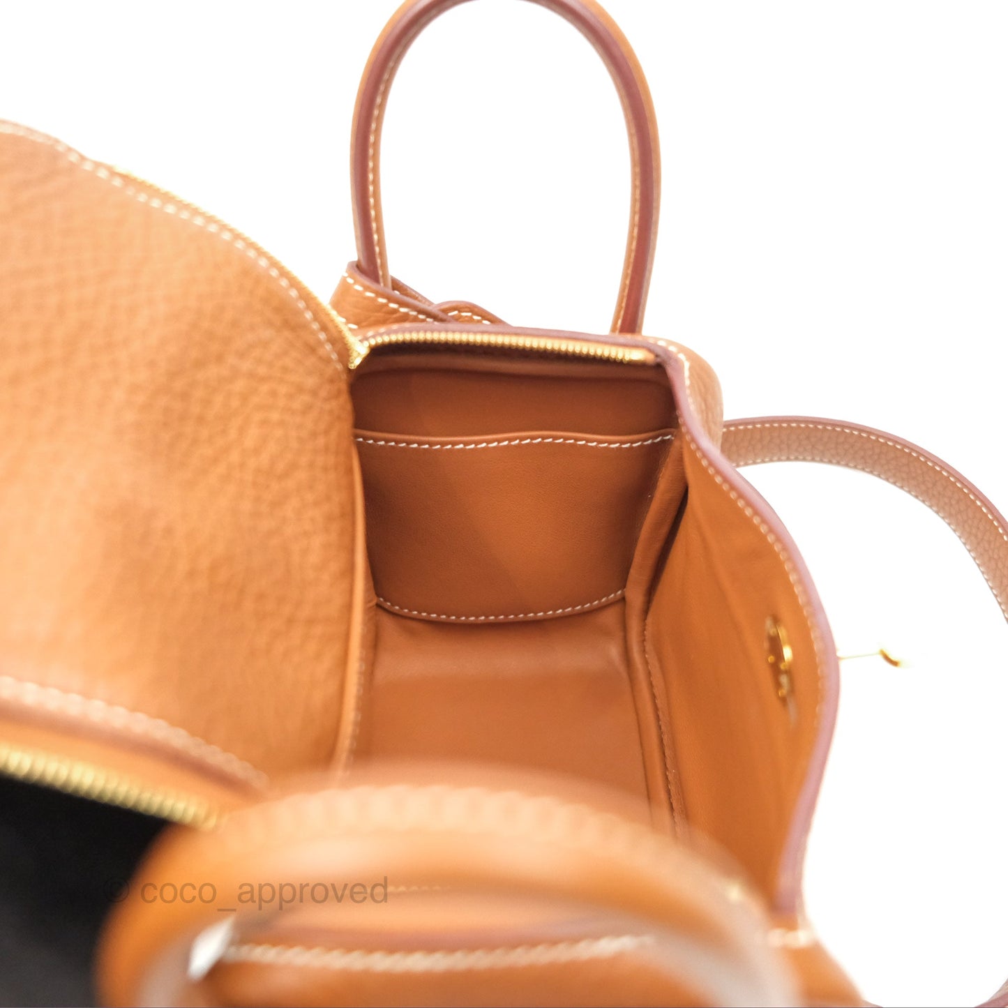Hermès Mini Lindy 20 Gold Clemence Gold Hardware