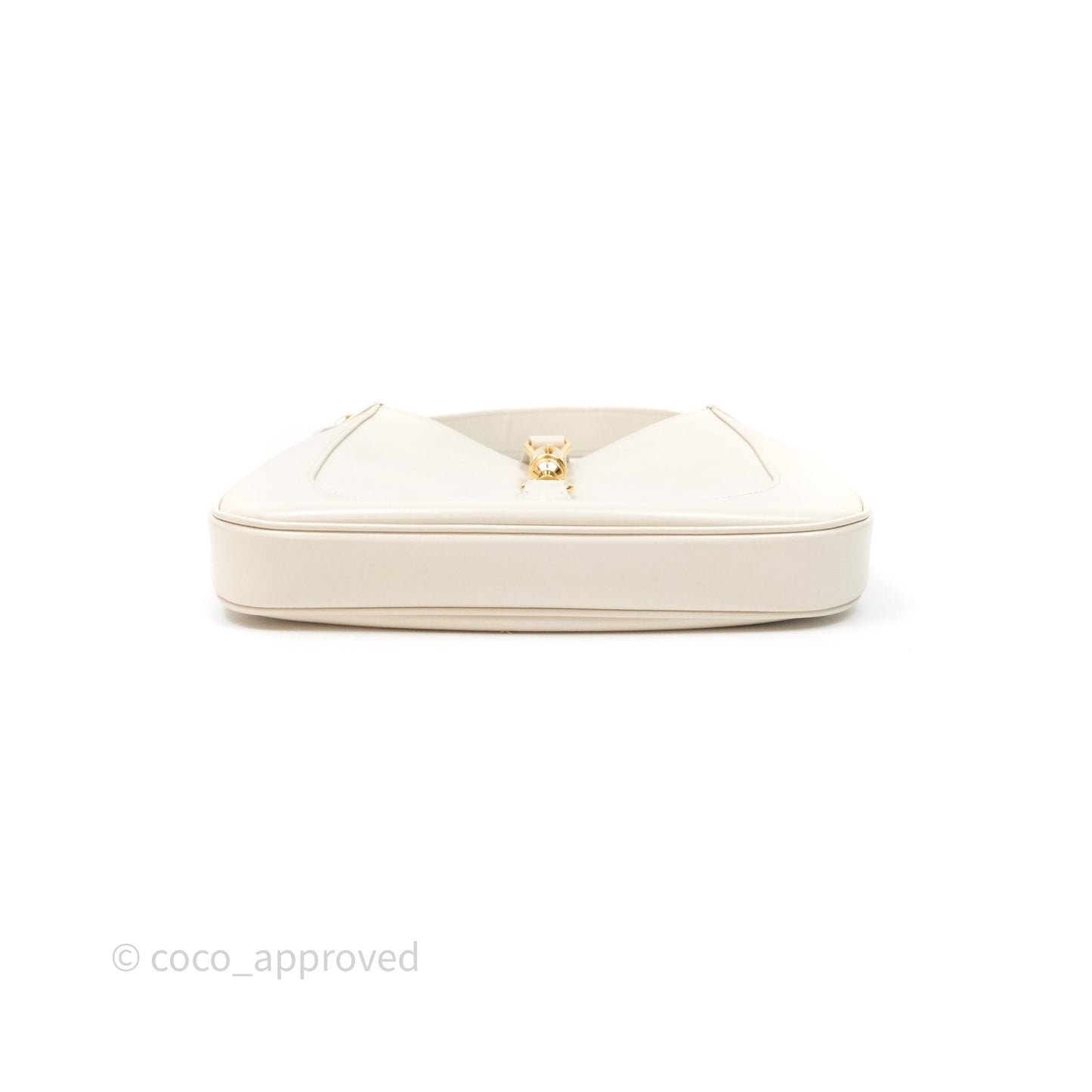 Gucci Jackie 1961 White Small Shoulder Bag Gold Hardware