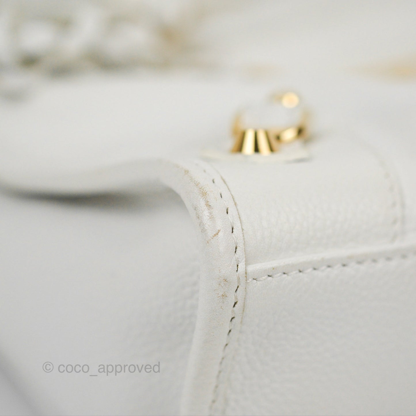 Balenciaga Classic Small City Bag White Aged Calfskin Gold Hardware