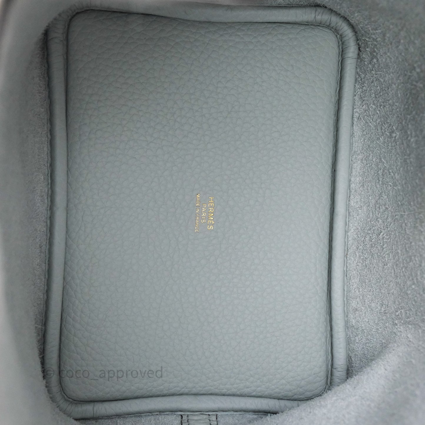 Hermès Picotin 18 Bleu Pâle 08 Clemence Gold Hardware