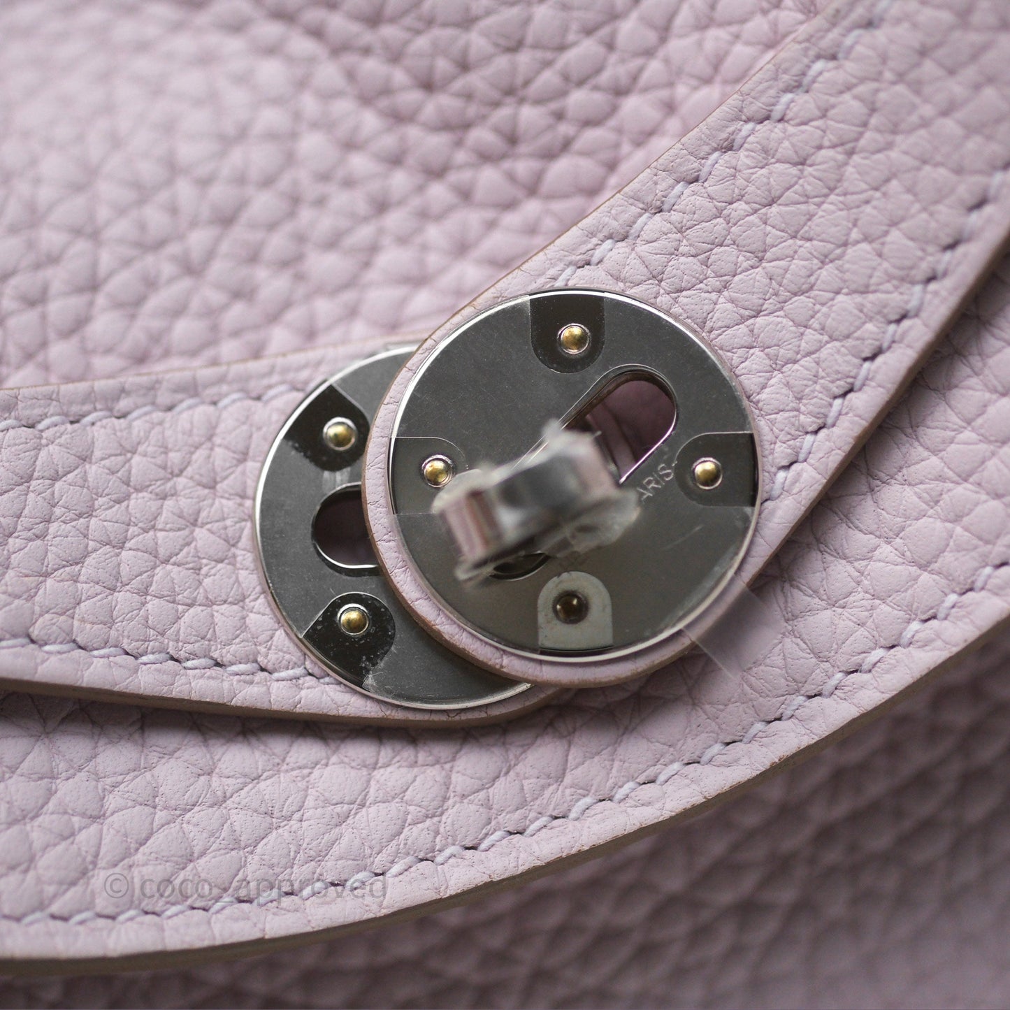 Hermès Lindy 26 Mauve Pale 09 Clemence Palladium Hardware