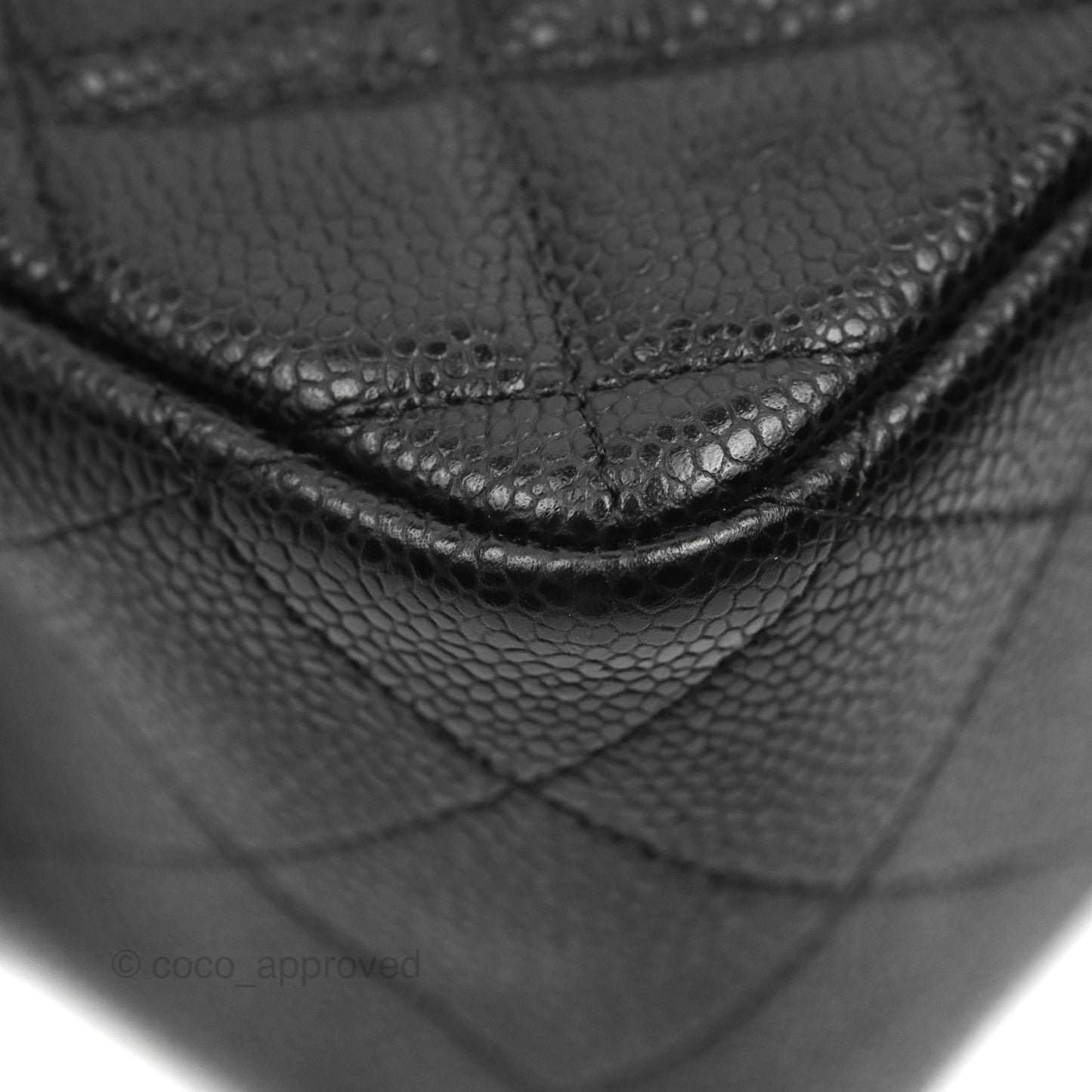 Chanel Jumbo Double Flap Black Caviar Silver Hardware⁣⁣