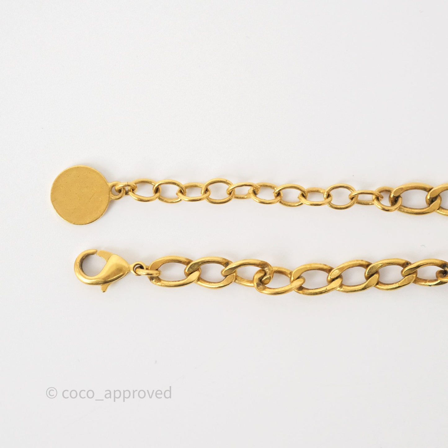 Dior Petit CD Chain Bracelet Antique Gold Tone