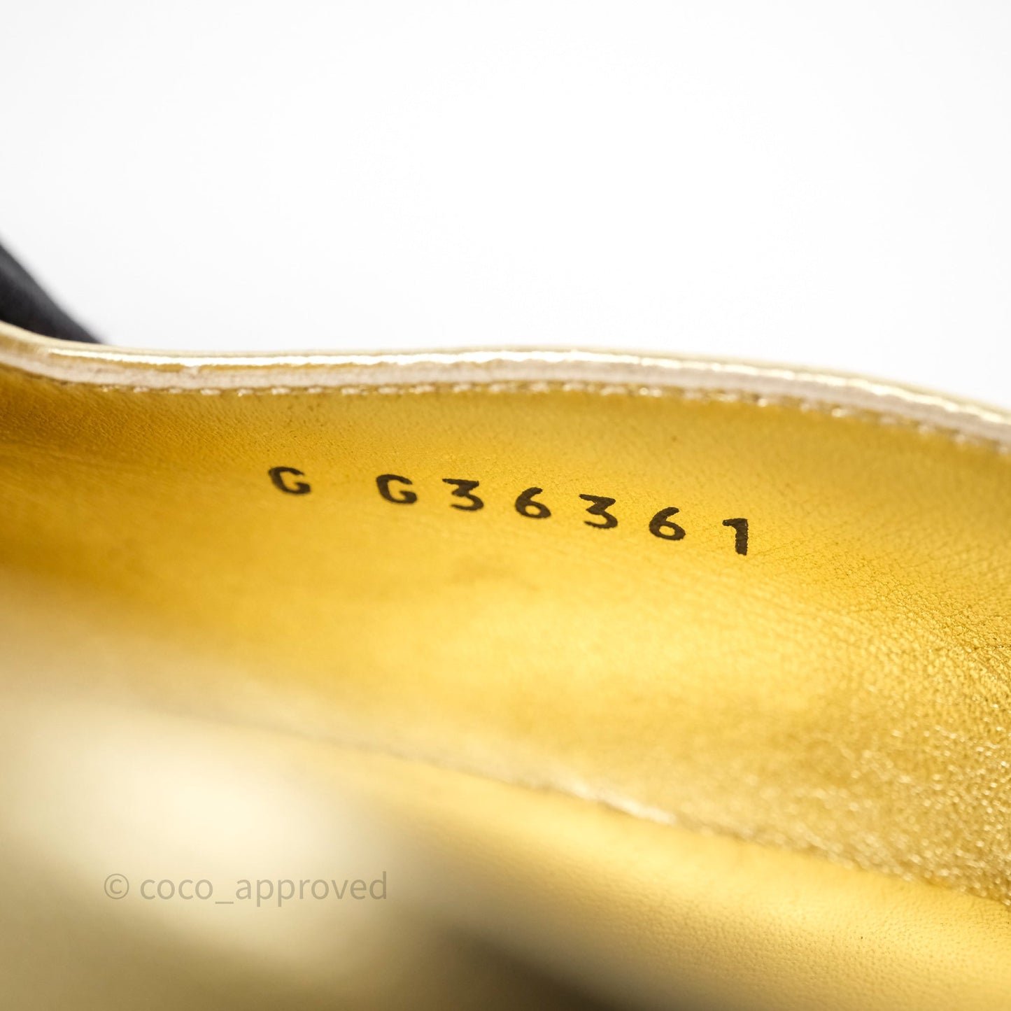 Chanel Bow Two-Tone Slingback Flats Gold/ Black Size 37.5
